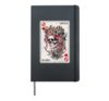 Queen of Hearts Card Game Horror Heart Queen Gothic Hardcover Journal, Black