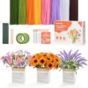 Quietwisp 620PCS 8 Colors Pipe Cleaner Flower Chenille Stems Kit