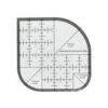 Quilting Ruler,Quilting Templates,Sewing Quilt Rulers,Acrylic Curved Corner Cutter,Precision Fabric Cutting Patchwork Tool for Quilting Sewing Craft DIY Projects,Black 6"x6"