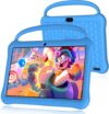 qunyiCO Kids Tablet 10 inch, Android Tablets for Kids with 64GB ROM, 6000 Mah, Tablet PC with Time Limits 1280 * 800 IPS Touch Screen Kid-Proof Case Parental Control Learning App (Blue)