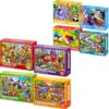 QUOKKA 4 Pack 60 Piece Search and Find and 4 Pack 60 Piece Zoo and Animal Adventure