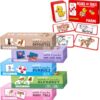 QUOKKA 5X Megaset Realistic Matching Puzzles and 16 Pairs Farm Animals Puzzle Set