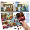 QUOKKA 60 Pieces Dementia Puzzles for Elderly - 3SET Large Piece Puzzles for Seniors - 9 Memory Flashcards with Facts I 25 Discussion Prompts per Puzzle - Alzheimer's Activities Products for Elderly