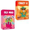 Quokka Card Games for Kids Ages 4–8 - Old Maid & Crazy 8 Card Games for Kids