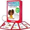 QUOKKA English Alphabet CVC Flash Cards – Learn to Read Set for Kids Ages 3-5 and 4-8 – Phonics Cards for Toddlers 2-4 Years and Kindergarten Learning – Reading Tools for Kids & Homeschool Essentials