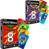Quokka Football Fast Paced Card Game and Basketball Fast Paced Card Game