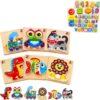 QUOKKA Learning Wooden Puzzle Bundle