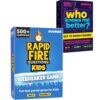 Quokka Rapid Fire Kids Icebreaker and Who Knows Me Better Classic Trivia Card Games Bundle
