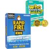 Quokka Rapid Fire Kids Icebreaker and Who Knows Me Better Get to Know Your Kids Trivia Card Games Bundle