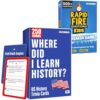 Quokka US History Trivia Cards and Rapid Fire Kids Card Game