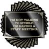 Quote Funny Kitchen Decor Custom Stickers, Tumbler Waterproof I'm Not Talking to Myself. I'm Having A Staff Meeting. for Hydro Flask | Punk Vinyl Decals for Cruise Holiday Gift(6X9CM)
