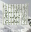 QUYNHANH Personalized Growth Mindset Garden Classroom Banner