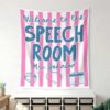 QUYNHANH Personalized Speech Room Banner Custom Sign for Speech Therapy