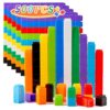 QUYSK Set of 500 Kids Linking Cubes for Math, STEM Connecting Cubes Math Manipulatives Kids Counting Blocks for Classroom Learning Supplies for Preschool and School Children
