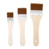 QWERAXZG Paintbrush Set Wooden Rod Board Brush Watercolour Gouache Propylene Underline Wall Painting