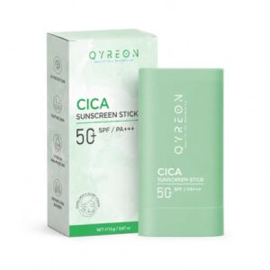 QYREON CICA Sunscreen Stick SPF 50 - Face & Neck Sun Care for Daily Use| 19g