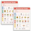 Qzyoneei (2 Pack) Kids Pretend Play Notepads - Playtime Restaurant Order-Taking Pad, 40 Pages, 5" x 7"