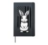 Rabbit USA Flag Easter Hardcover Journal, Black