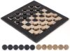 Radicaln Marble Checkers Set 15" Inches Black and Coral Handmade Checker Board Game & Draughts Pieces for Outdoor Travel Games, Ideal Stone Chess and Checker Board Games for Adults