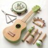 Raimy 7 in 1 Kids Wooden Musical Instruments, Montessori Toddler Toys