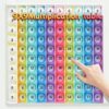 Rainbow 9x9 Multiplication Table Learning Board, Math Manipulatives for Kids Ages 6-10, STEM Sensory Math Toy for Classroom & Homeschool, Flash Cards Alternative & Wall Chart for 3rd 4th Grade