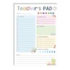 Rainbow Boho Teacher Notepad End of Year & Appreciation Gifts - To-Do List Pad Stationery Must-Have Supplies for Preschool, Elementary, Middle, and High School Teachers (B)
