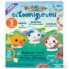 Rainbow Loom Lil' Loomigurumi Kit, 3-Pack - Dog, Duck & Cat - Amazon Exclusive - Rubber Band Animal Craft Kit for Kids, Beginner-Friendly