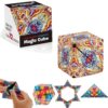 RAJMAAN Magnetic Infinity Cube, Shape Shifting STEM Toy, 100 Plus Designs