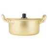 Ramen Pot Yellow Aluminum Stock Instant Noodle with Lid