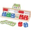 Ranqibo Abacus for Kids Math Wooden Math Learning Toys Number Blocks Toys