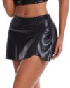 RanZZRan Women's Metallic Shorts Shiny Rave Dance Bottoms for Festival