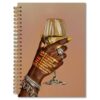 RAPOSU Inspirational Black Girl Woman Spiral Notebook Gifts 5.5x8.3 Inch