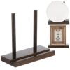 RattanView Tabletop Wooden Display Stand Wooden Easel Book Display Holder Artwork Storage Rack for Picture Plate Frame Albums Record Magazine Tablet Canvas Board (5.9 x 3.5 x 5.9 Inch)