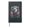 Raven Crow F-Craw-F Halloween Bird Fcawf Gothic Spooky Hardcover Journal, Black