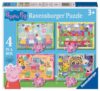 Ravensburger - Peppa Pig Puzzles Pack Of 4 | Puzzle 3 Years Or Over | Gift Child 3 Years Or Over 72 Pieces | Kids Puzzles 19 X 14 Cm | Ravensburger Puzzle
