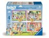 Ravensburger Bluey, 4 in a Box (12, 16, 20, 24 Pieces) Jigsaw Puzzles