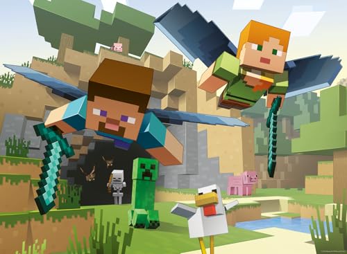 Ravensburger Minecraft Adventures 200 Piece Jigsaw Puzzle - Iconic Pixel World - Premium Quality - Screen-Free Fun - Ideal Gift - Kids Ages 8+