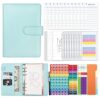 RBRMHM Binder Planner Set with Binder Pockets Budget Sheets Stickers Page Dividers Binder Notebook PU Journal