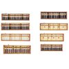 RBRMHM Portable Wooden Chinese Calculator 13 Column 15 Column 17 Column Toddler Counting for Students