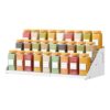 RCHYFEED Spice Rack Organizer for Cabinet, Expandable 3 Tiered Spice Rack, Metal Spices Organizer, Height Adjustable Fits More Space, Display Shelf Organizers for Cabinet Countertop Pantry Cupboard
