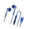 RDHFTNIHU Compatibility 3.5Mm / Type C in Ear Wire Earbud Durability Cable for Freeing Hands Calling for Mobile Devices Metal in Ear Headphones