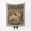 Reading Blanket for Book Lovers - Forest Reader Jacquard Woven Throw