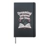 Reading Dreaming Between The Lines Hardcover Journal, Black
