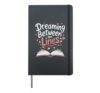 Reading Dreaming Between The Lines Hardcover Journal, Black