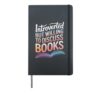Reading Introverted But Willing To Discuss Books Hardcover Journal, Black
