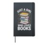 Reading Just A Girl Who Loves Books Hardcover Journal, Black