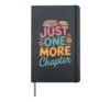 Reading Just One More Chapter Book Hardcover Journal, Black