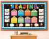 Reading Strategy Bulletin Board Set Educational Reading Posters Classroom Decor Colorful Pencil Paper Cutouts for First Day of School Classroom Library Office Chalkboard Wall Decor Teacher Supplies