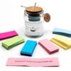 Read Me When Bible Verses Jar for Women, 90 Color Coded Bible Verses in a Jar, Glass and Wood Design, Versatile Spiritual Gift, Inspiration for Bible Study Groups