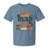 Read More Books T-Shirt Cozy Cat Lover Screenprint Graphic Tee